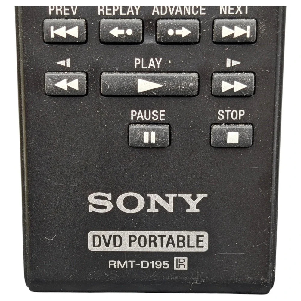 Sony Remote Control RMT-D195 Portable DVD‎ Player Controller Tested Genuine OEM